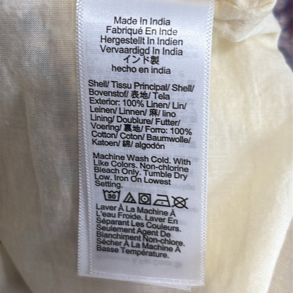 J. Crew Palermo 100% Linen Smocked Waist Dress in Floral Bouquet - NEW - Small - Picture 8 of 9